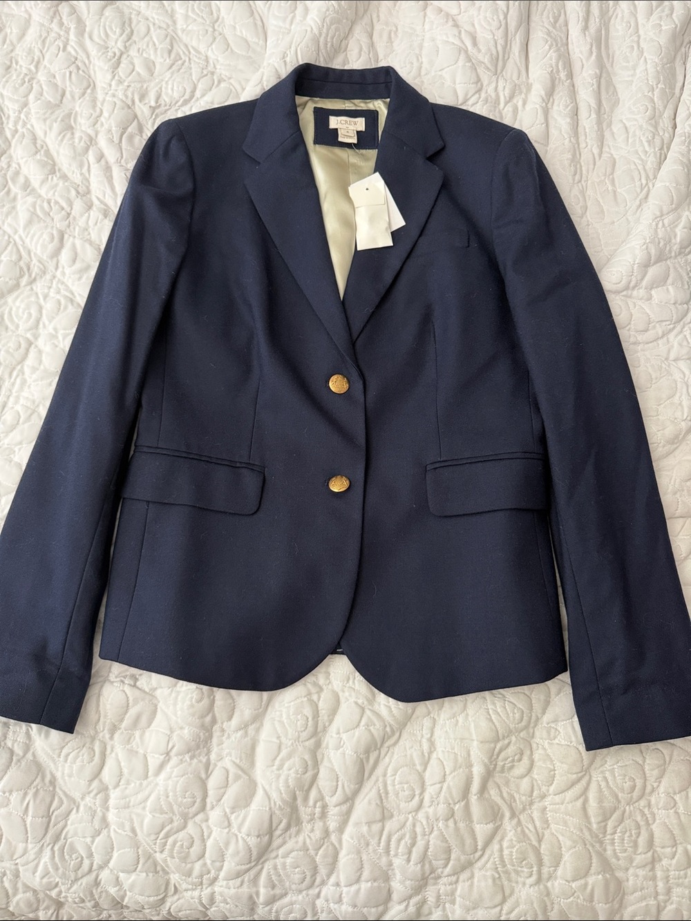 J. Crew Navy Blazer with Gold Buttons